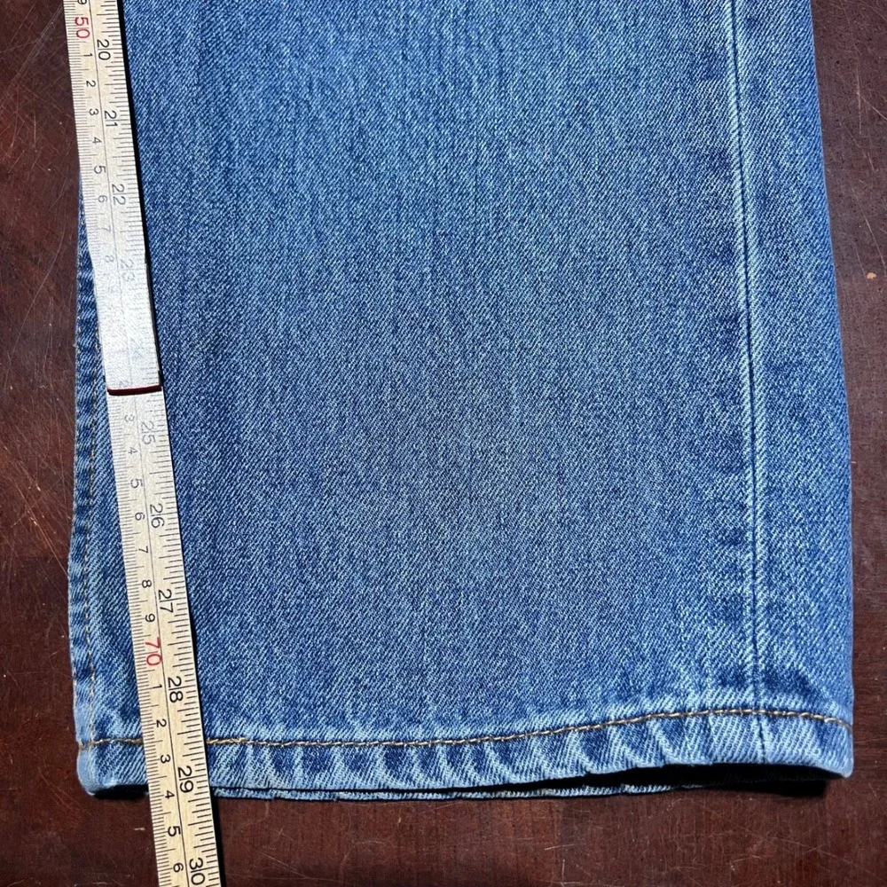 Levis 505 Regular Fit Straight Leg Blue Denim Jeans Mens 40x30 Medium Wash